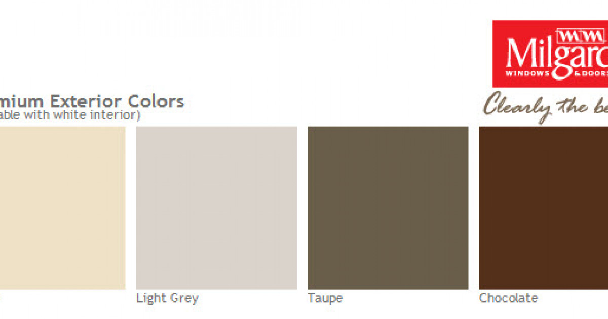 Milgard Vinyl Window Color Chart